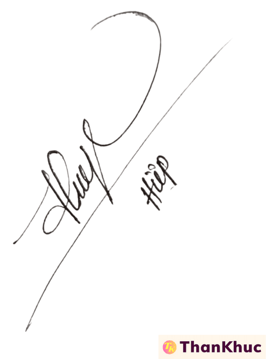 Chữ ký tên Hiệp - Mẫu 3