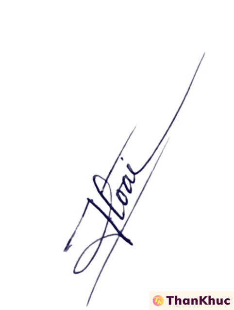 Chữ ký tên Hoài - Mẫu 6