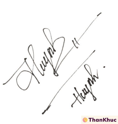 Chữ ký tên Huỳnh - Mẫu 2