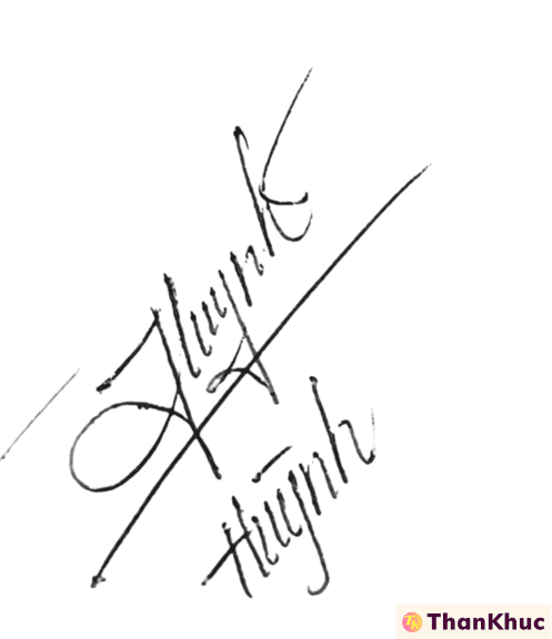 Chữ ký tên Huỳnh - Mẫu 6