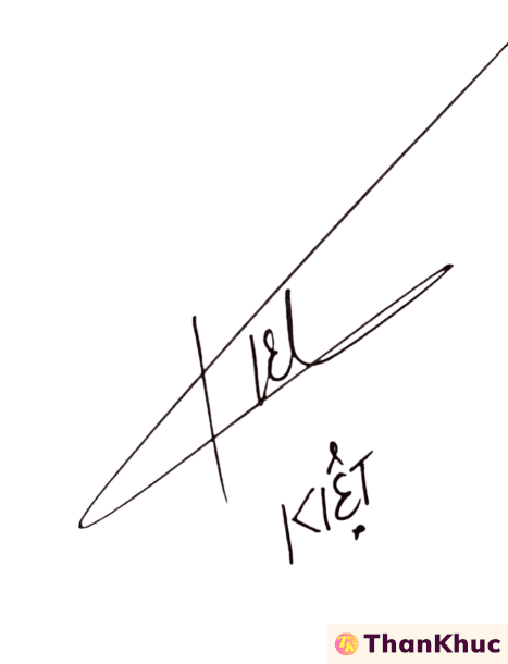 Chữ ký tên Kiệt - Mẫu 2