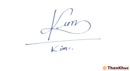 Chữ ký tên Kim - Mẫu 2