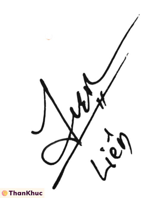 Chữ ký tên Liên - Mẫu 3