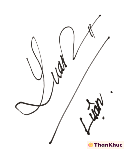 Chữ ký tên Luân - Mẫu 10