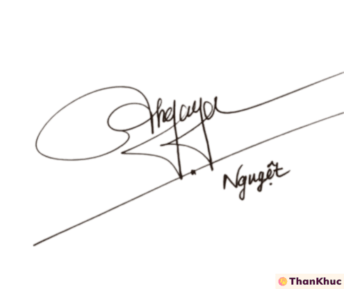 Chữ ký tên Nguyệt - Mẫu 7
