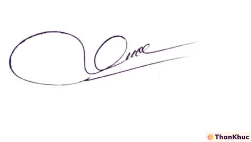 Chữ ký tên Quốc - Mẫu 1