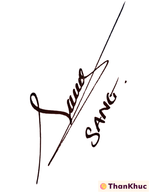 Chữ ký tên Sang - Mẫu 6