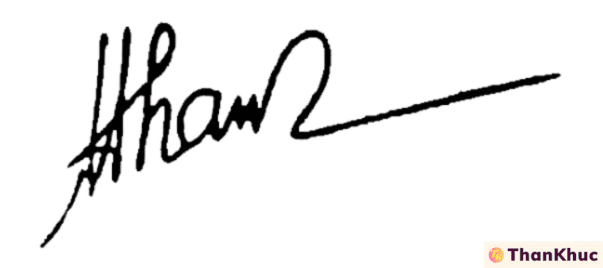 Chữ ký tên Thắm - Mẫu 12