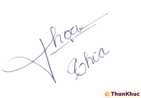 Chữ ký tên Thoa - Mẫu 3