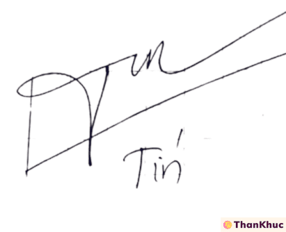 Chữ ký tên Tín - Mẫu 2