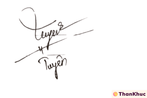 Chữ ký tên Tuyên, Tuyền, Tuyến - Mẫu 10