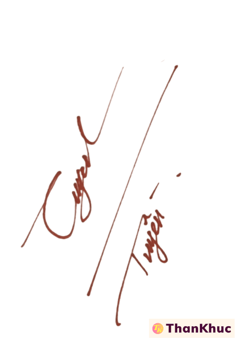 Chữ ký tên Tuyên, Tuyền, Tuyến - Mẫu 2