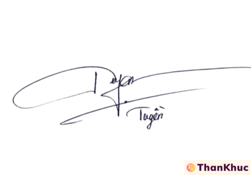 Chữ ký tên Tuyên, Tuyền, Tuyến - Mẫu 3
