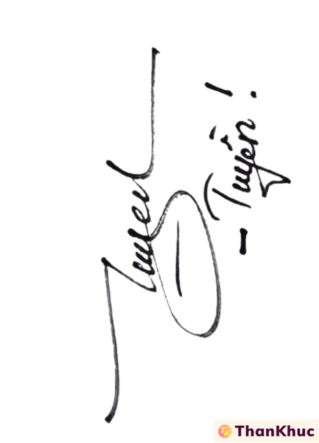 Chữ ký tên Tuyên, Tuyền, Tuyến - Mẫu 7