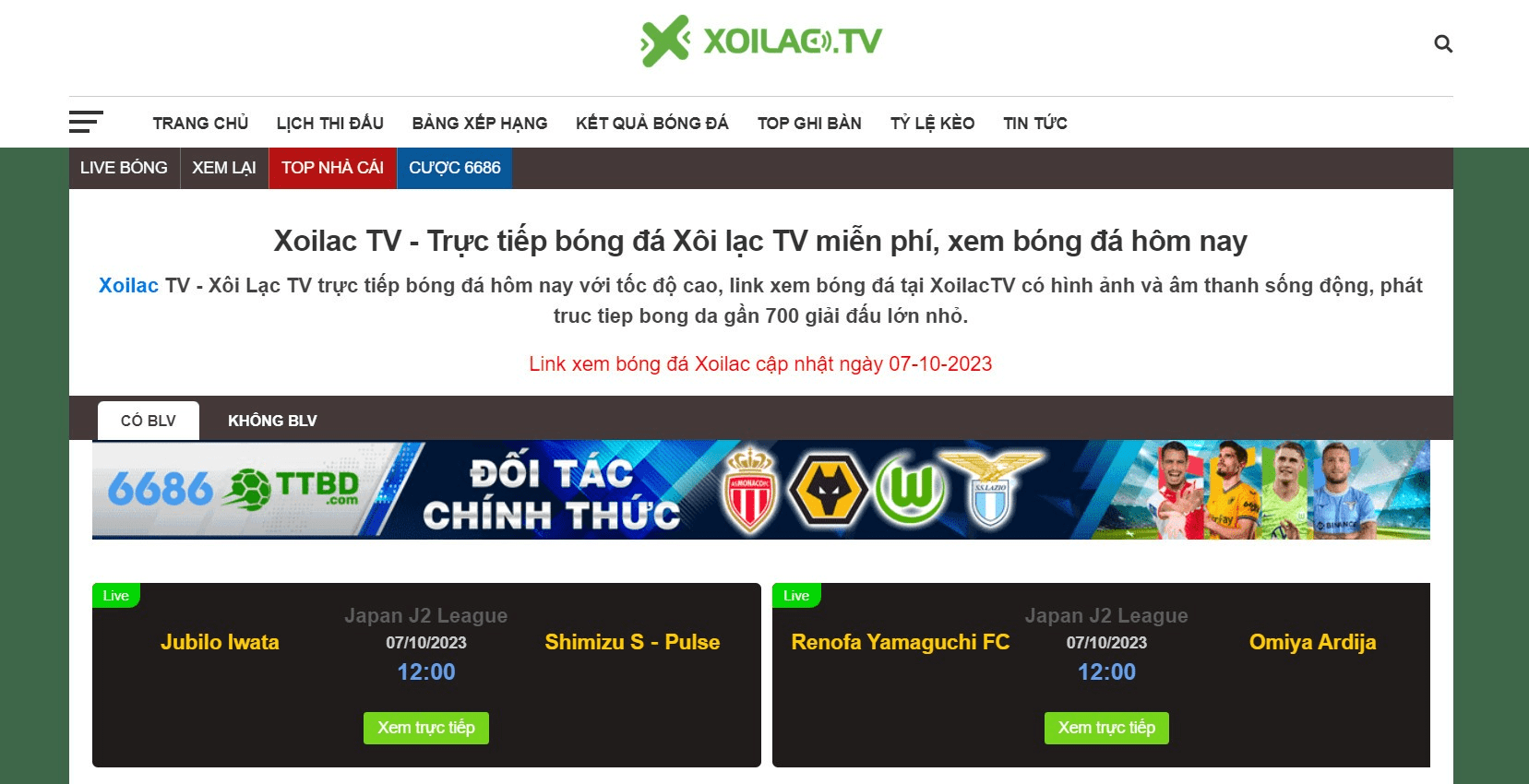 Tham gia vào cộng đồng bóng đá bằng cách truy cập Xoilac TV